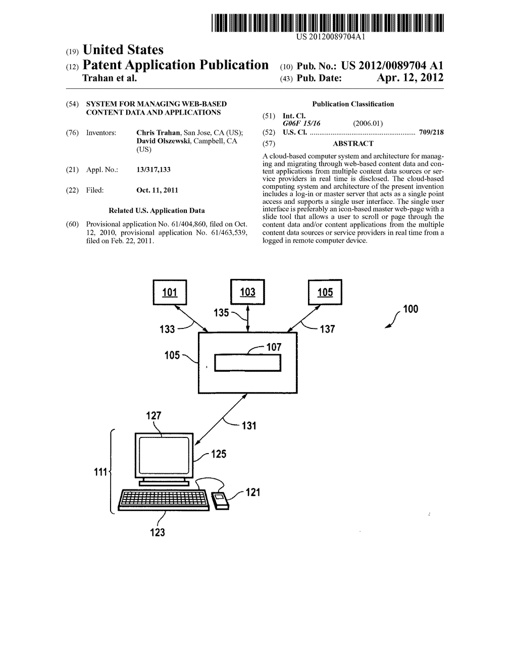 System for managing web-based content data and applications - diagram, schematic, and image 01