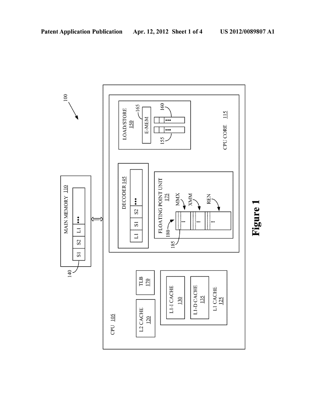 METHOD AND APPARATUS FOR FLOATING POINT REGISTER CACHING - diagram, schematic, and image 02