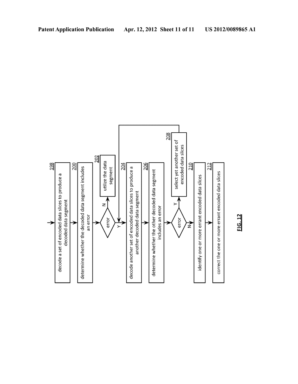 CORRECTING AN ERRANT ENCODED DATA SLICE - diagram, schematic, and image 12