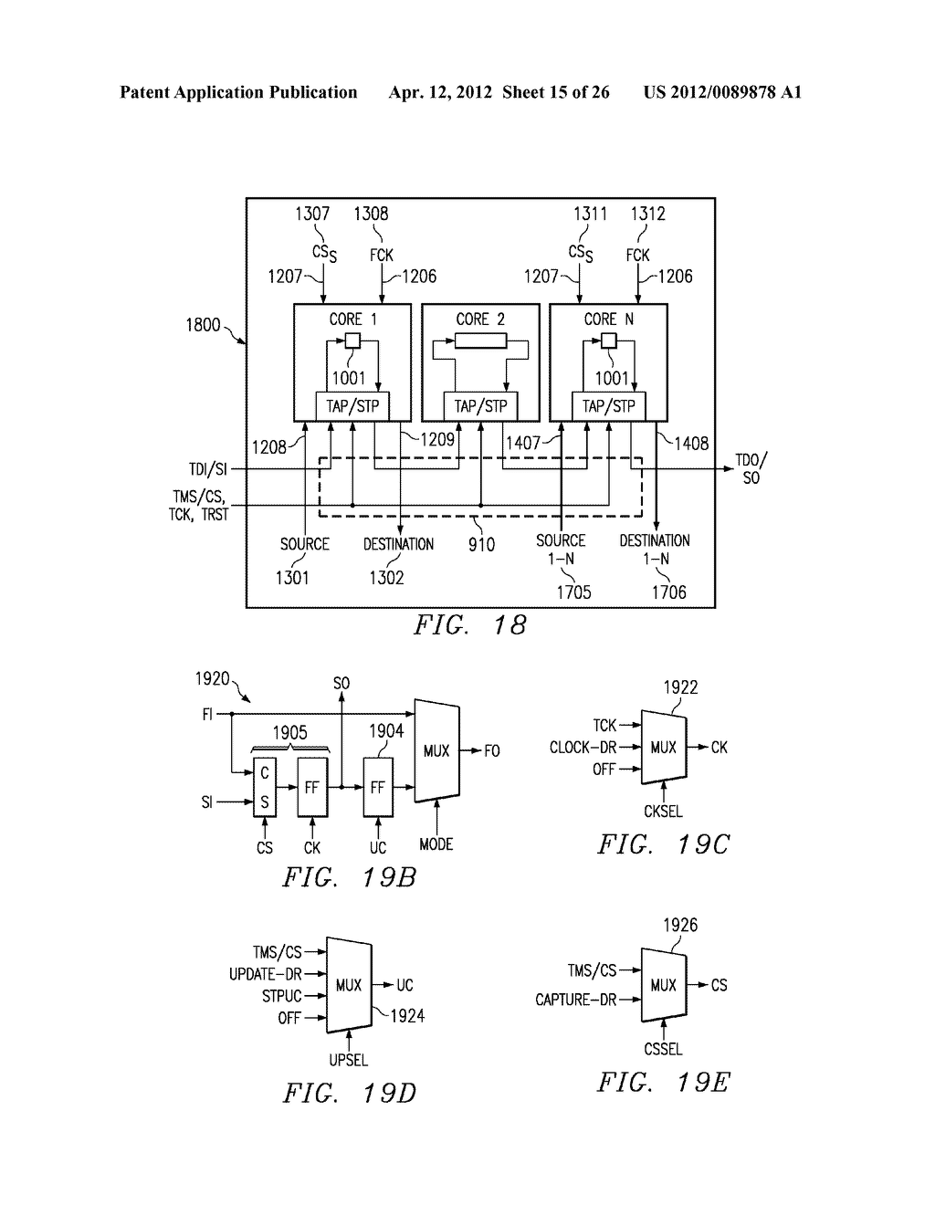 DUAL MODE TEST ACCESS PORT METHOD AND APPARATUS - diagram, schematic, and image 16