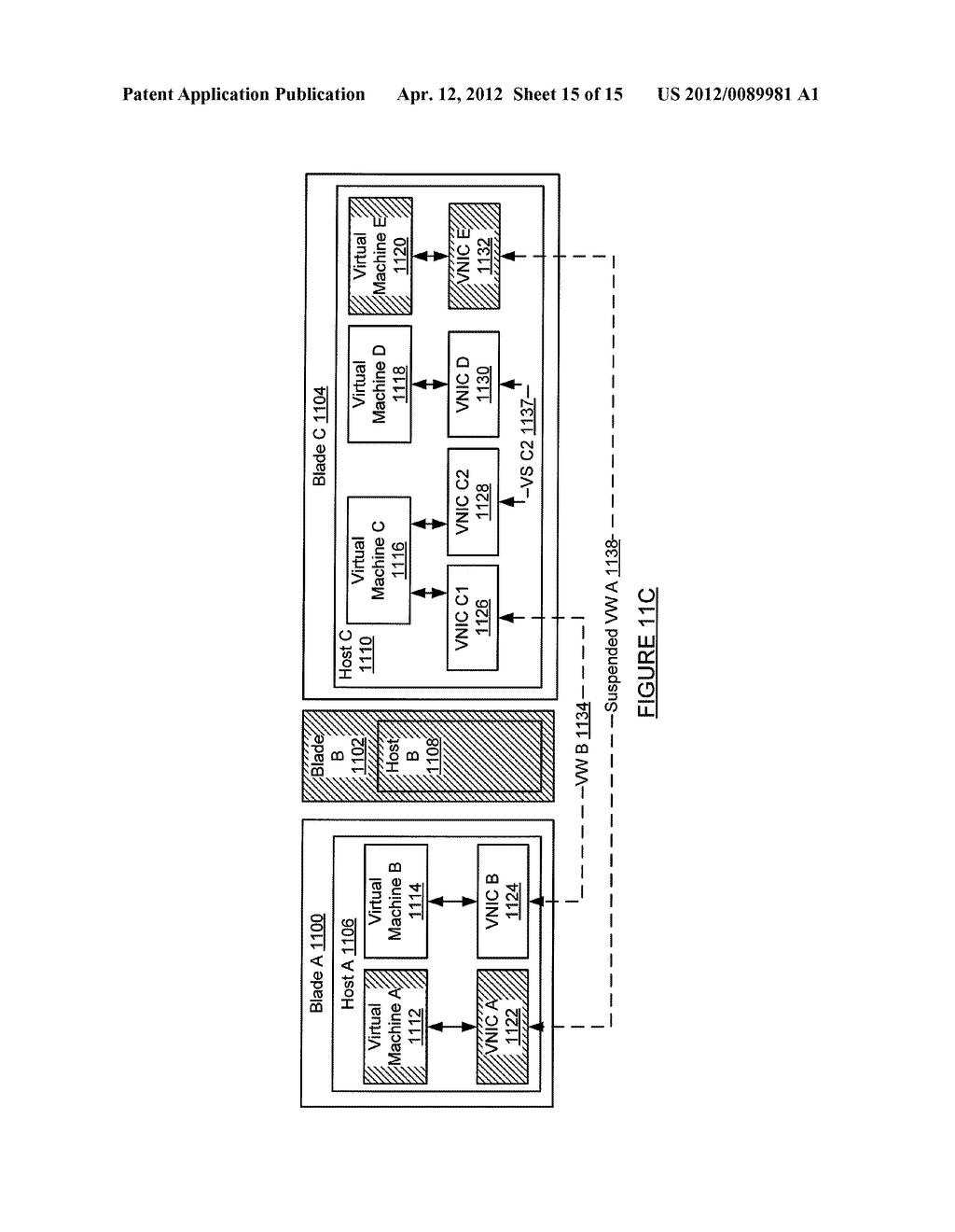 METHOD AND SYSTEM FOR POWER MANAGEMENT IN A VIRTUAL MACHINE ENVIRONMENT     WITHOUT DISRUPTING NETWORK CONNECTIVITY - diagram, schematic, and image 16