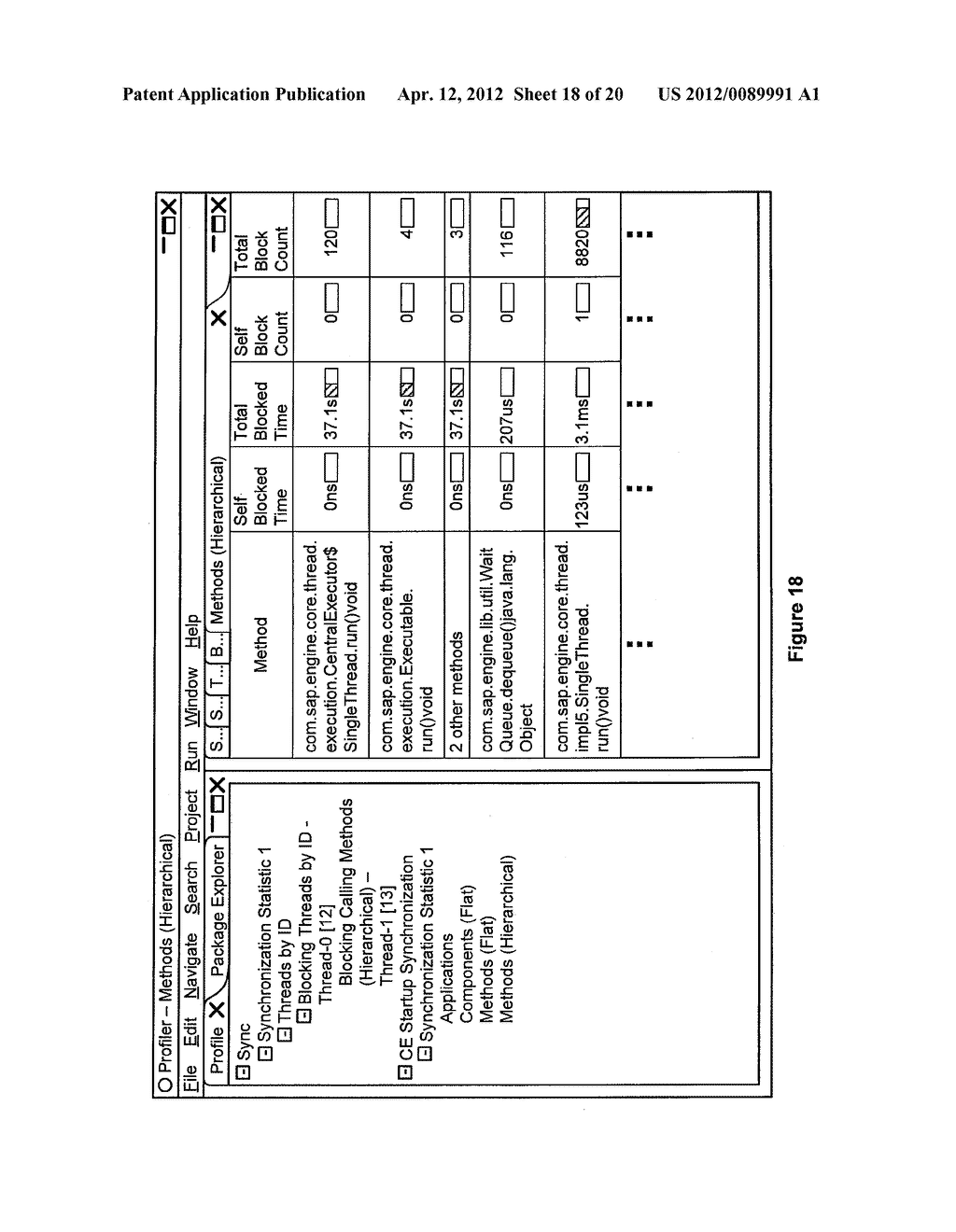 SYSTEM AND METHOD FOR IDENTIFYING CONTENTION OF SHARED RESOURCES IN A     RUNTIME SYSTEM - diagram, schematic, and image 19