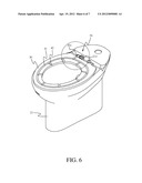 TOILET WITH ODOR EXHAUSTING MECHANISM diagram and image