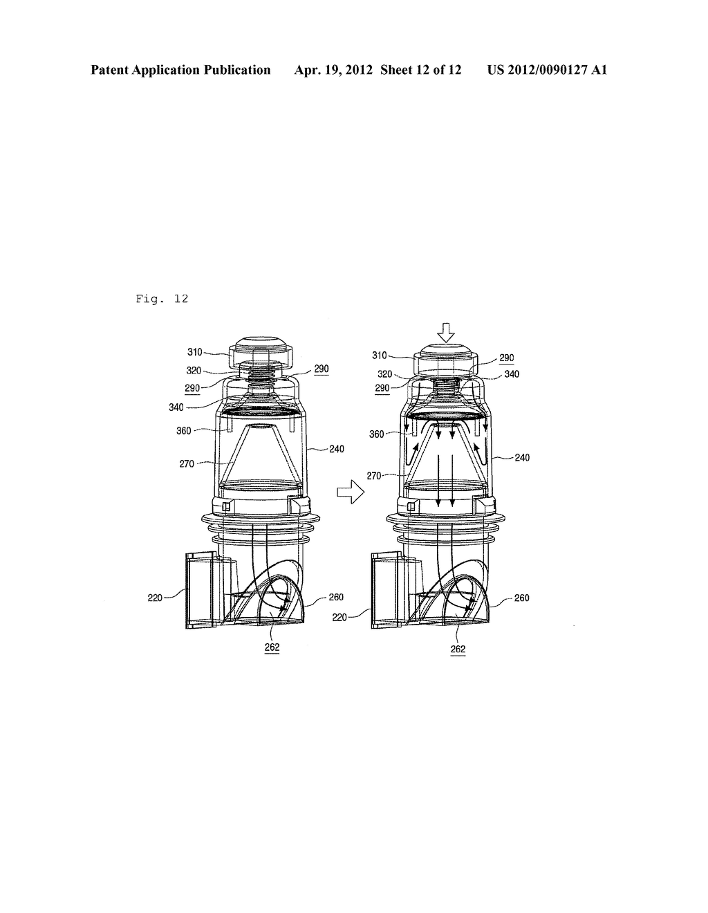 VISUALIZATION DEVICE FOR DUST COLLECTION OF VACUUM CLEANER - diagram, schematic, and image 13