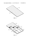 Full-Scale Architectural Template and Method for Installing Construction     Elements for Exhibitions, Trade Shows, Conventions and Events Without     Damaging Carpet or Floor diagram and image