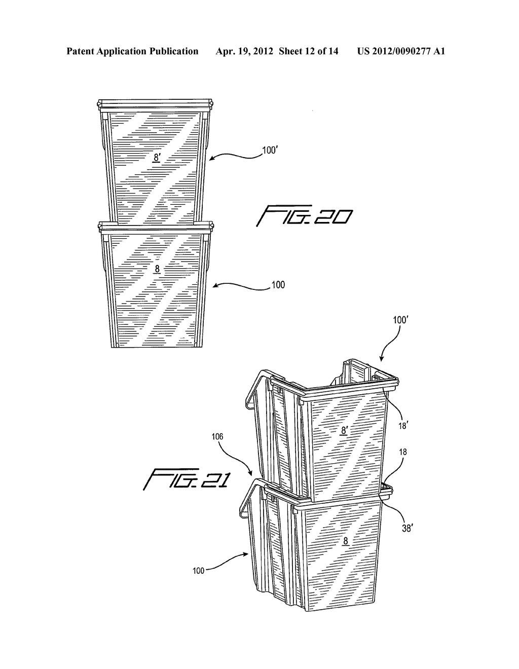 Residential Recycling Bin - diagram, schematic, and image 13