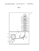 Glass film ribbon production method and glass film ribbon production     apparatus diagram and image