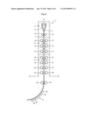 Glass film ribbon production method and glass film ribbon production     apparatus diagram and image