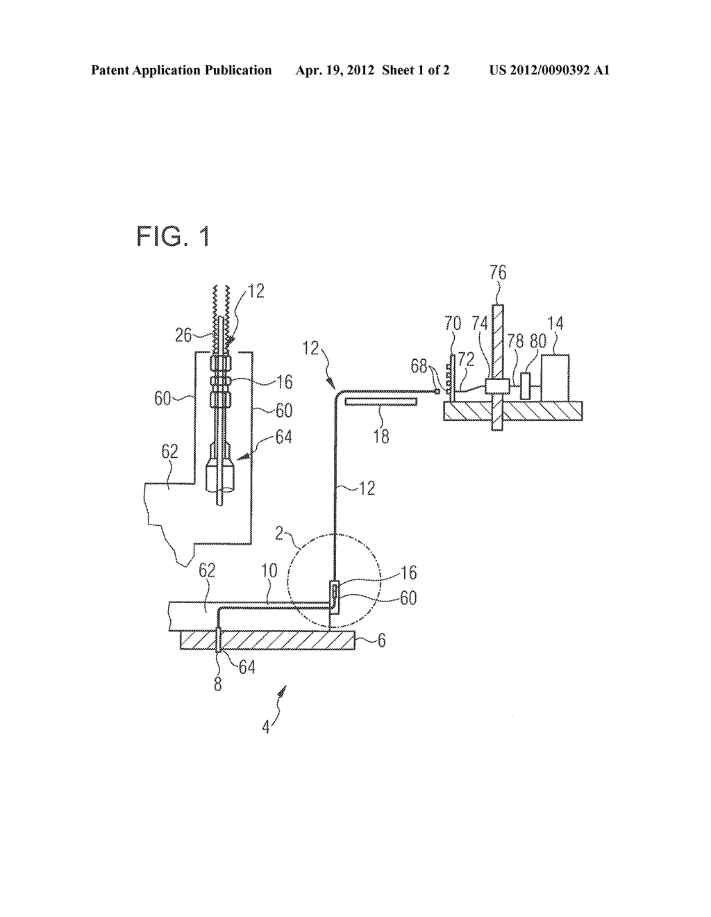 SEALING DEVICE FOR A DEVICE FOR MEASURING THE FILL LEVEL IN A FLUID     CONTAINER - diagram, schematic, and image 02