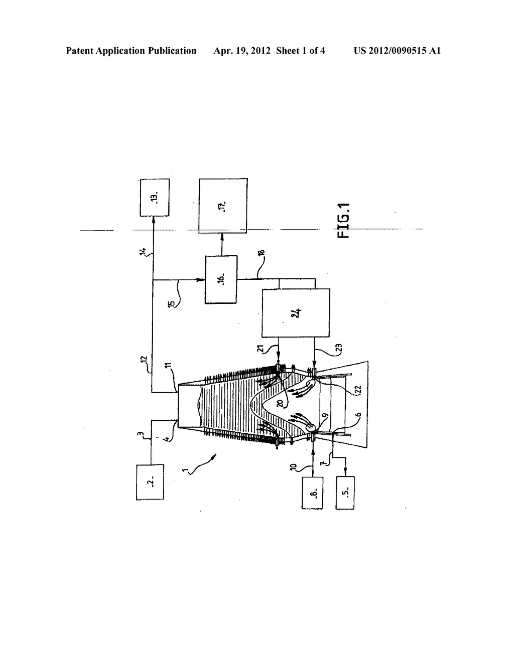 BLAST FURNACE TOP GAS RECYCLING PROCESS AND CORRESPONDING RECYCLING     EQUIPMENT - diagram, schematic, and image 02