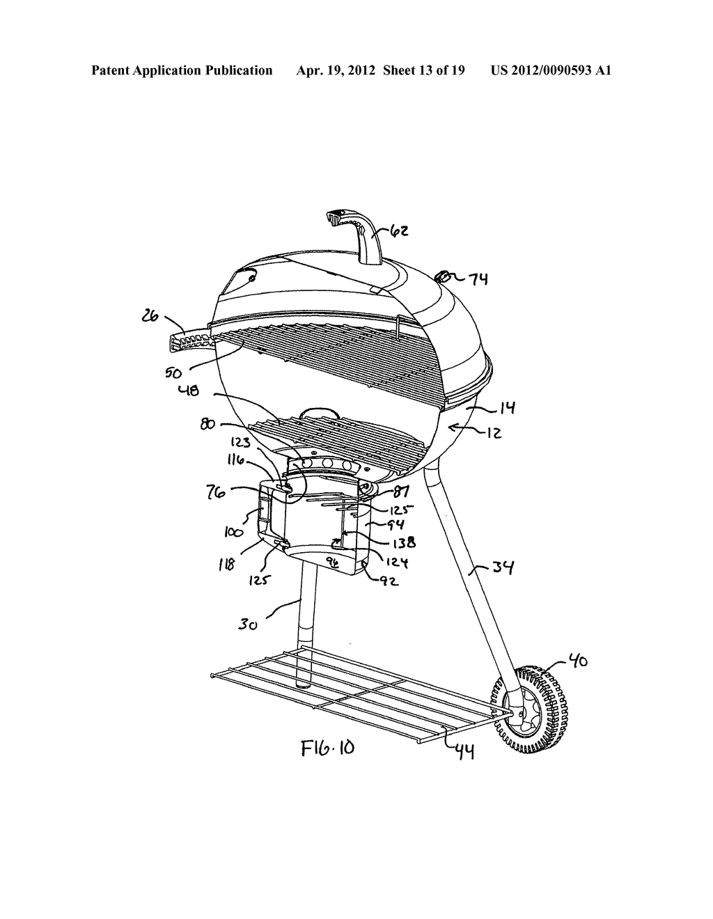 COOKING APPARATUS WITH A COOKING FUEL IGNITION FACILITATOR AND METHOD OF     ASSEMBLING AND USING SAME - diagram, schematic, and image 14