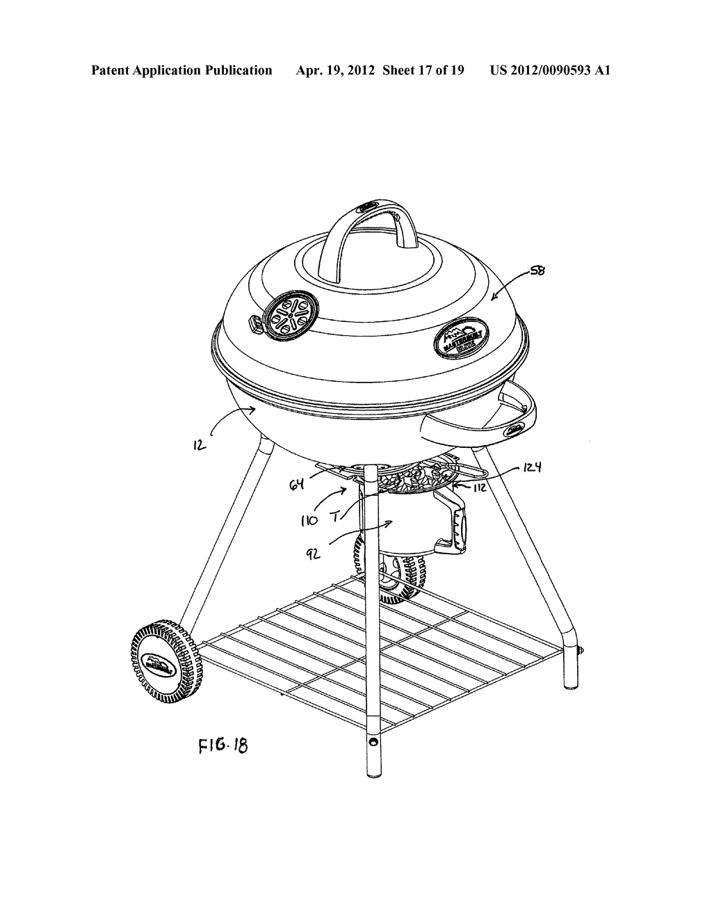 COOKING APPARATUS WITH A COOKING FUEL IGNITION FACILITATOR AND METHOD OF     ASSEMBLING AND USING SAME - diagram, schematic, and image 18