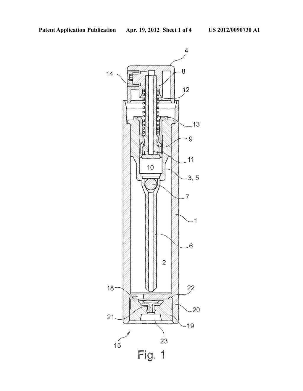 METHOD AND BOTTLE FOR DISPENSING A FLUID PRODUCT - diagram, schematic, and image 02