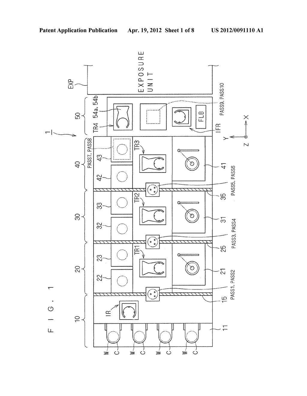 METHOD OF AND APPARATUS FOR HEAT-TREATING EXPOSED SUBSTRATE - diagram, schematic, and image 02