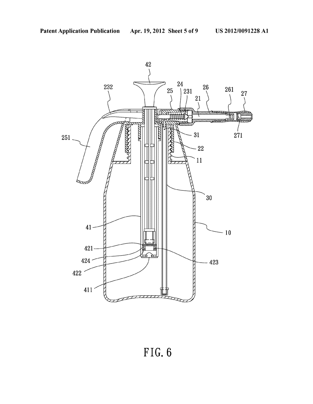 SPRAY DEVICE FOR GENERATING FOAM - diagram, schematic, and image 06
