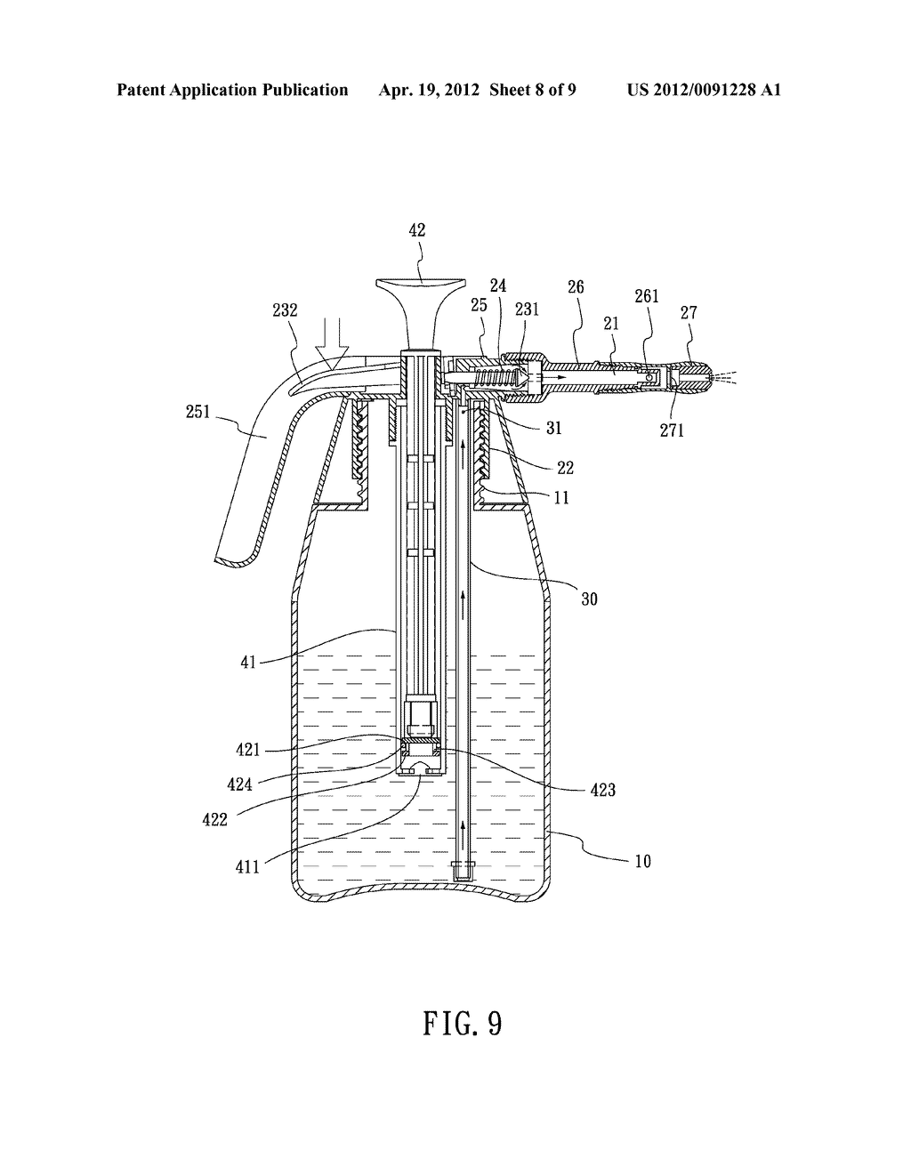 SPRAY DEVICE FOR GENERATING FOAM - diagram, schematic, and image 09
