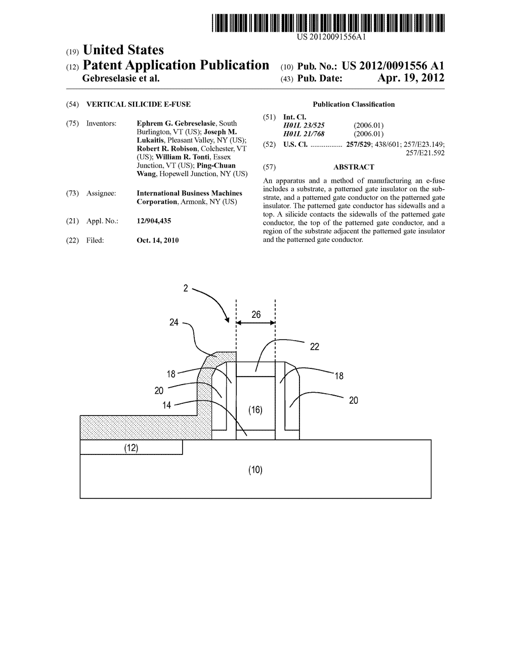 VERTICAL SILICIDE E-FUSE - diagram, schematic, and image 01