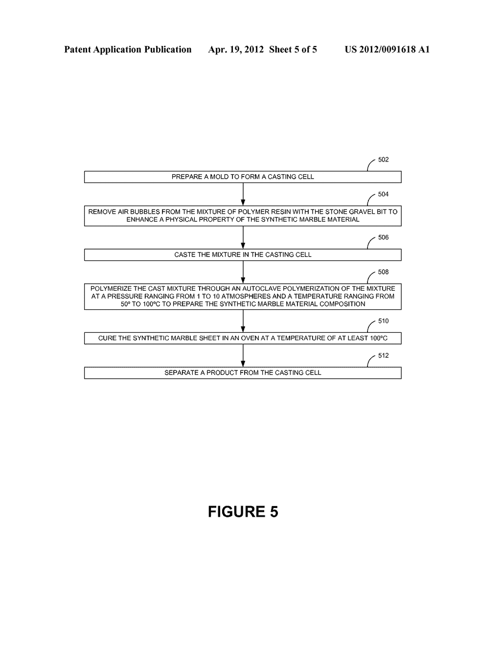 SYNTHETIC COMPOSITION OF MARBLE AND METHOD OF PRODUCTION - diagram, schematic, and image 06