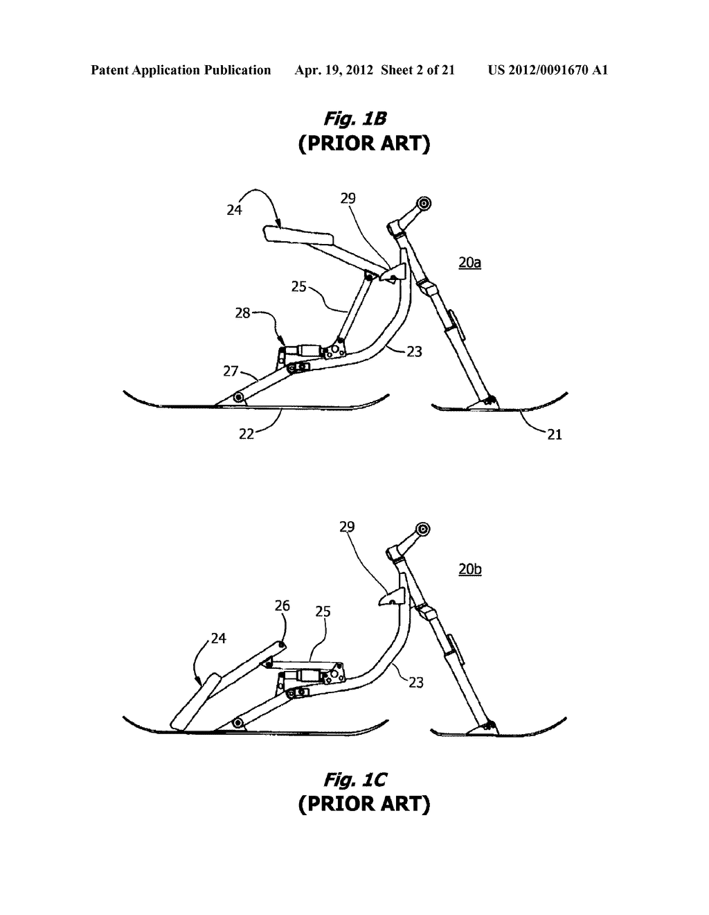 Skibob and Method for Riding a Chairlift - diagram, schematic, and image 03