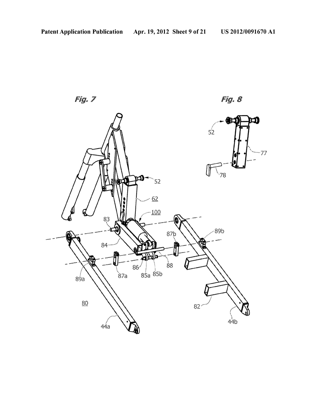 Skibob and Method for Riding a Chairlift - diagram, schematic, and image 10