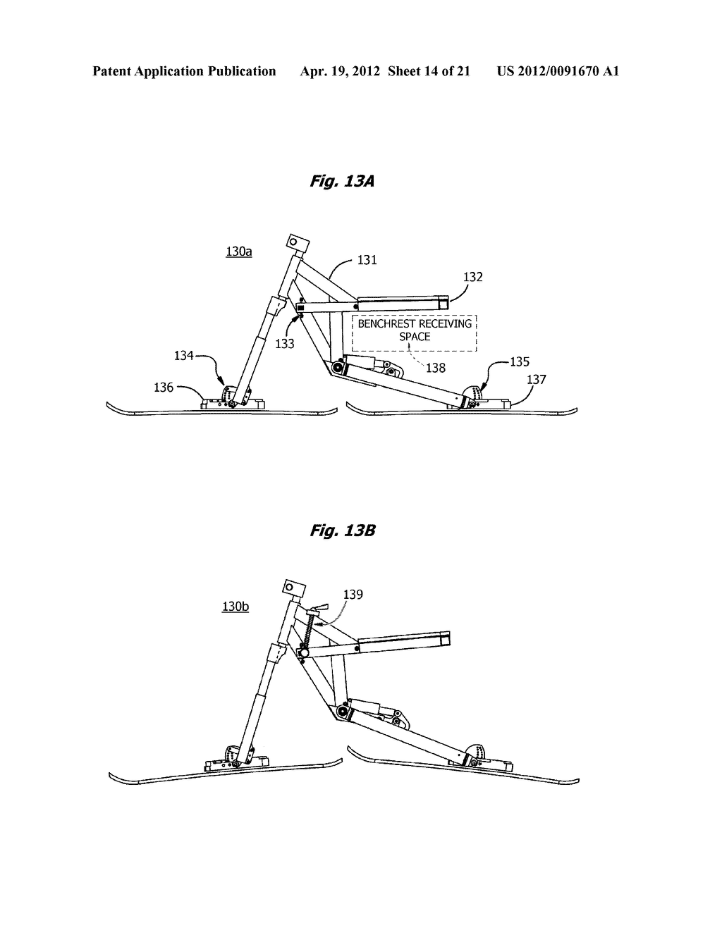 Skibob and Method for Riding a Chairlift - diagram, schematic, and image 15