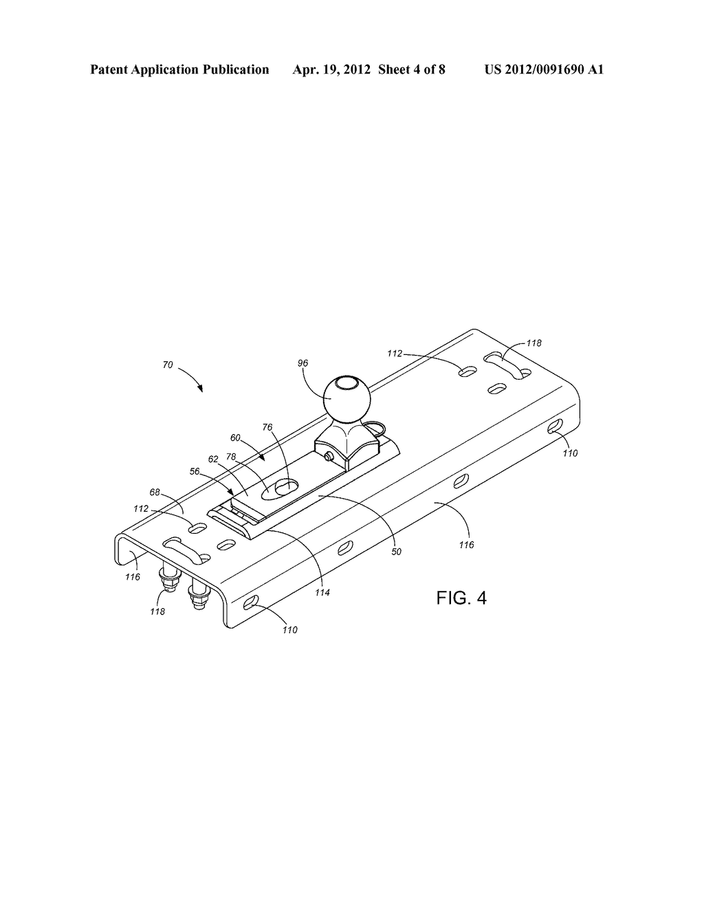 Fifth Wheel Folding Hitch - diagram, schematic, and image 05