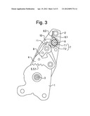 LOCKING AND RELEASING MECHANISM FOR VEHICLE SEAT diagram and image