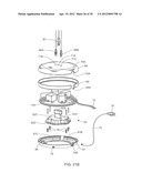 ELECTRICAL POWER SUPPLYING DEVICE HAVING A CENTRAL POWER-HUB ASSEMBLY     SUPPLYING ELECTRICAL POWER TO POWER PLUGS, ADAPTORS AND MODULES WHILE     CONCEALED FROM VIEW AND MANAGING EXCESS POWER CORD DURING POWER SUPPLYING     OPERATIONS diagram and image