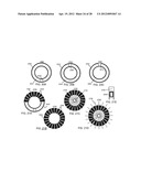 ELECTROMAGNETIC STRUCTURE HAVING A CORE ELEMENT THAT EXTENDS MAGNETIC     COUPLING AROUND OPPOSING SURFACES OF A CIRCULAR MAGNETIC STRUCTURE diagram and image