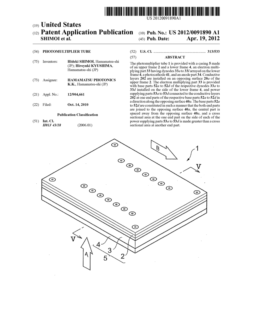 PHOTOMULTIPLIER TUBE - diagram, schematic, and image 01