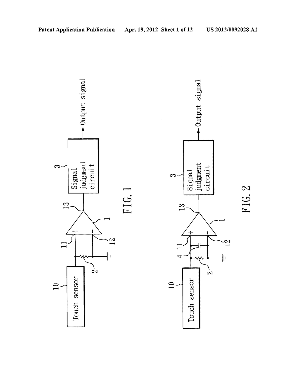 CAPACITIVE TOUCH SENSING DEVICE BY DETECTING INDUCED ELECTRIC FIELD - diagram, schematic, and image 02