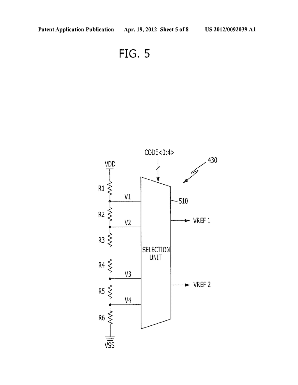 IMPEDANCE CODE GENERATION CIRCUIT AND INTEGRATED CIRCUIT INCLUDING THE     SAME - diagram, schematic, and image 06