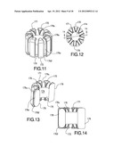 TOROID WITH CHANNELS AND CIRCUIT ELEMENT AND MODULAR JACK WITH SAME diagram and image