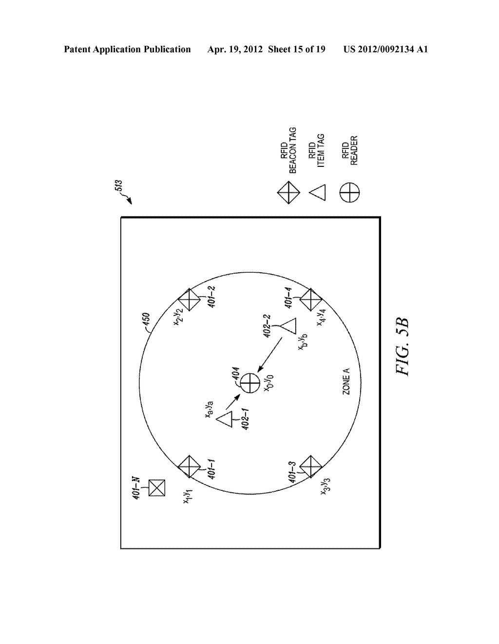 DETERMINING ITEM LOCATION WITHIN A SPACE BASED ON FEEDBACK FROM RADIO     FREQUENCY IDENTIFICATION (RFID) READERS AND TAGS - diagram, schematic, and image 16