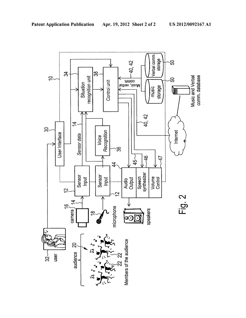 APPARATUS AND METHOD FOR PLAYING AND/OR GENERATING AUDIO CONTENT FOR AN     AUDIENCE - diagram, schematic, and image 03