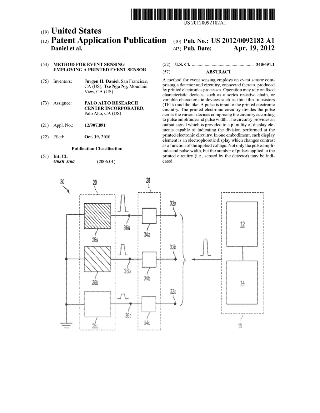 Method For Event Sensing Employing A Printed Event Sensor - diagram, schematic, and image 01