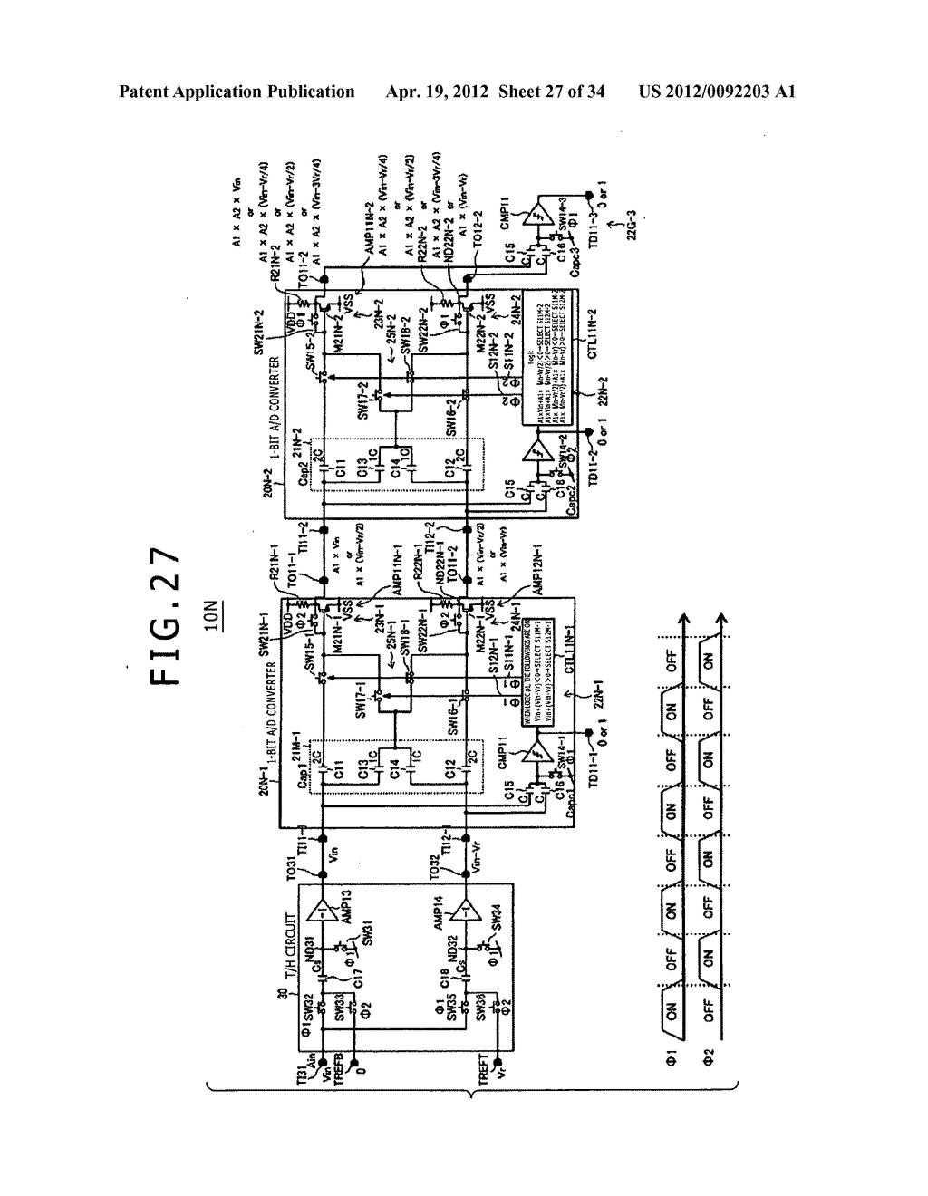 Analog to digital converter and signal processing system - diagram, schematic, and image 28