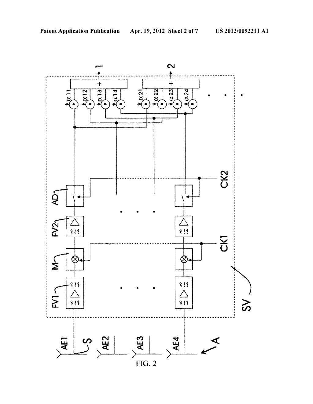 DEVICE FOR RECEIVING SECONDARY RADIO SIGNALS WITH QUASI-DYNAMIC OR DYNAMIC     SECTORING OF THE SPACE TO BE MONITORED AND CORRESPONDING METHOD - diagram, schematic, and image 03