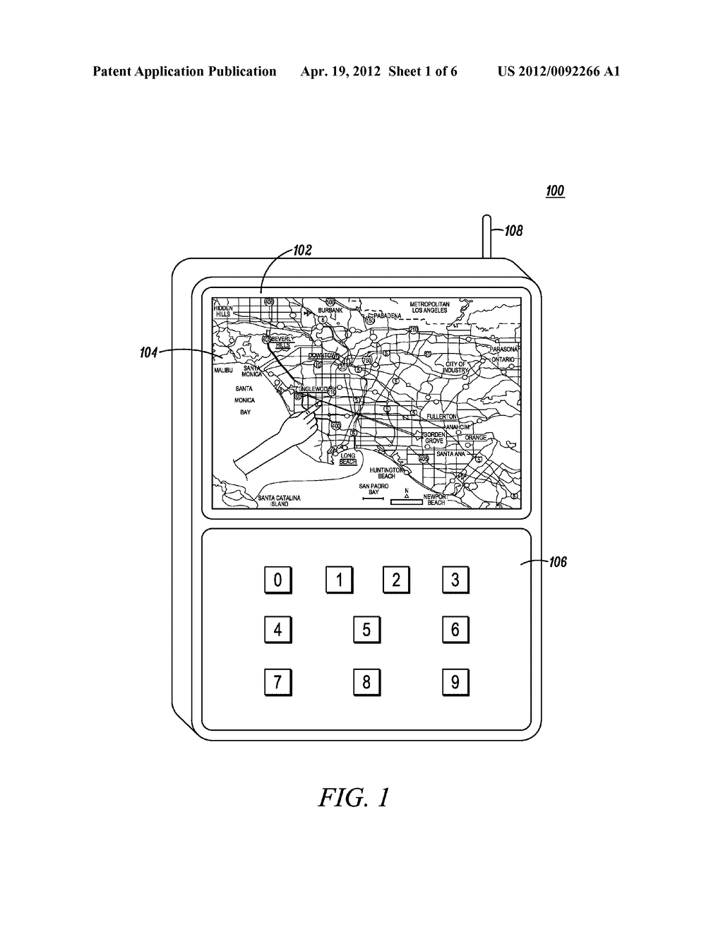 Method and Apparatus for Providing a Navigation Path on a Touch Display of     a Portable Device - diagram, schematic, and image 02
