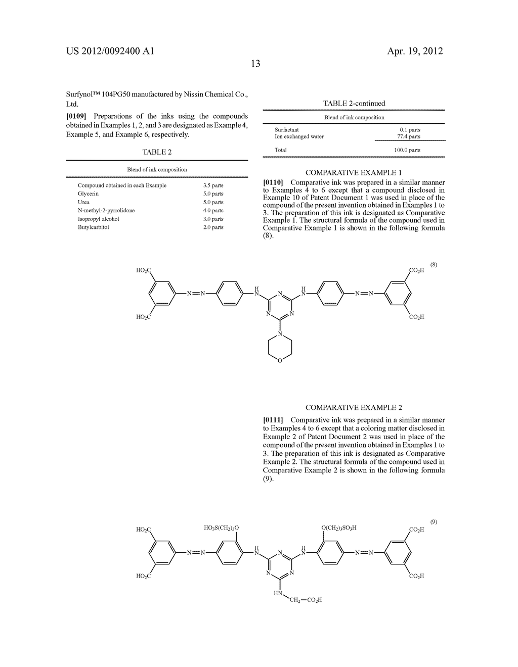 WATER-SOLUBLE AZO COMPOUND OR SALT THEREOF, INK COMPOSITION, AND COLORED     ARTICLE - diagram, schematic, and image 14