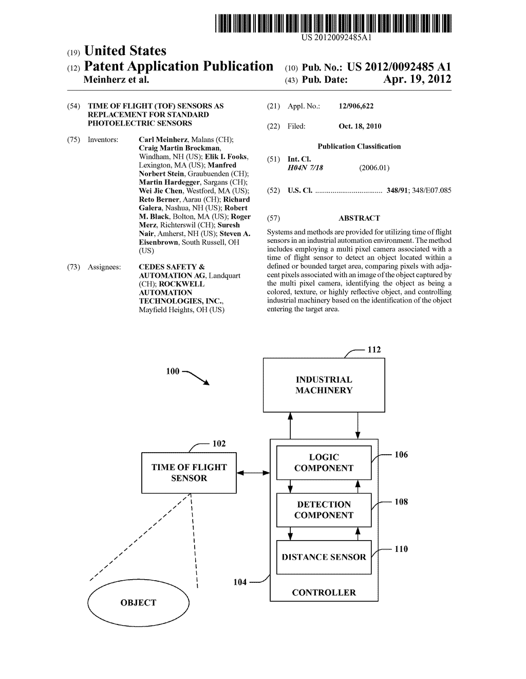 TIME OF FLIGHT (TOF) SENSORS AS REPLACEMENT FOR STANDARD PHOTOELECTRIC     SENSORS - diagram, schematic, and image 01