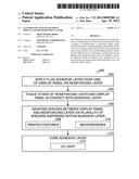 CONTROLLING SPACING BETWEEN DISPLAY AND REINFORCEMENT LAYER diagram and image