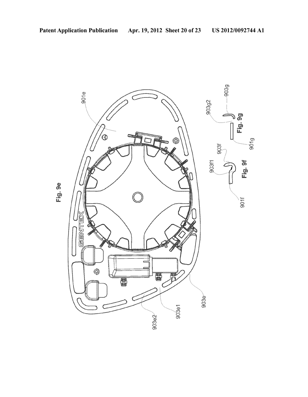 VEHICULAR REARVIEW MIRROR ELEMENTS AND ASSEMBLIES INCORPORATING THESE     ELEMENTS - diagram, schematic, and image 21