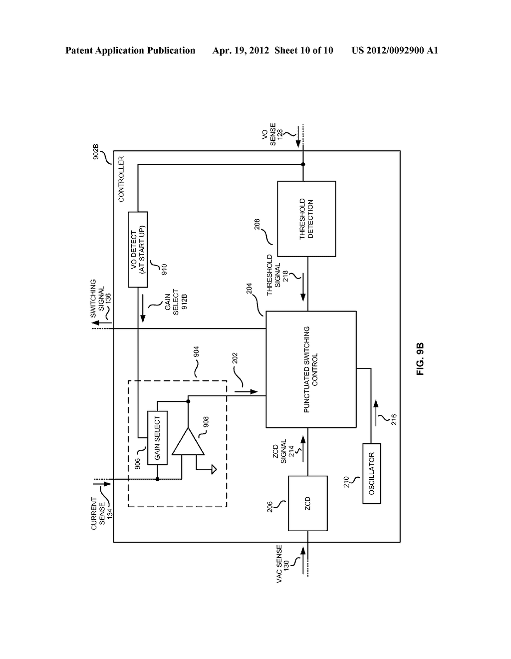 CONTROLLER WITH PUNCTUATED SWITCHING CONTROL CIRCUIT - diagram, schematic, and image 11