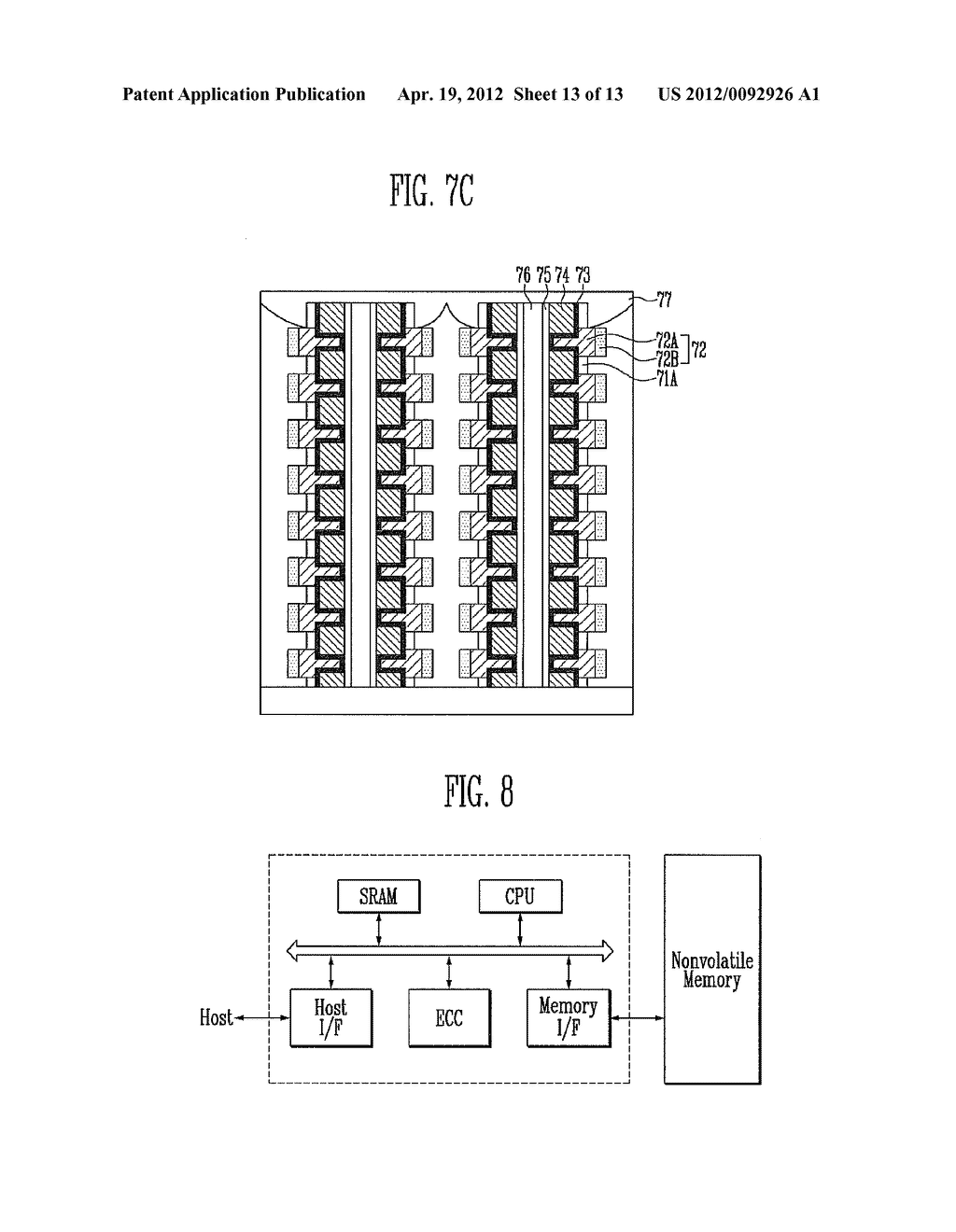 THREE DIMENSIONAL NON-VOLATILE MEMORY DEVICE AND METHOD OF MANUFACTURING     THE SAME - diagram, schematic, and image 14