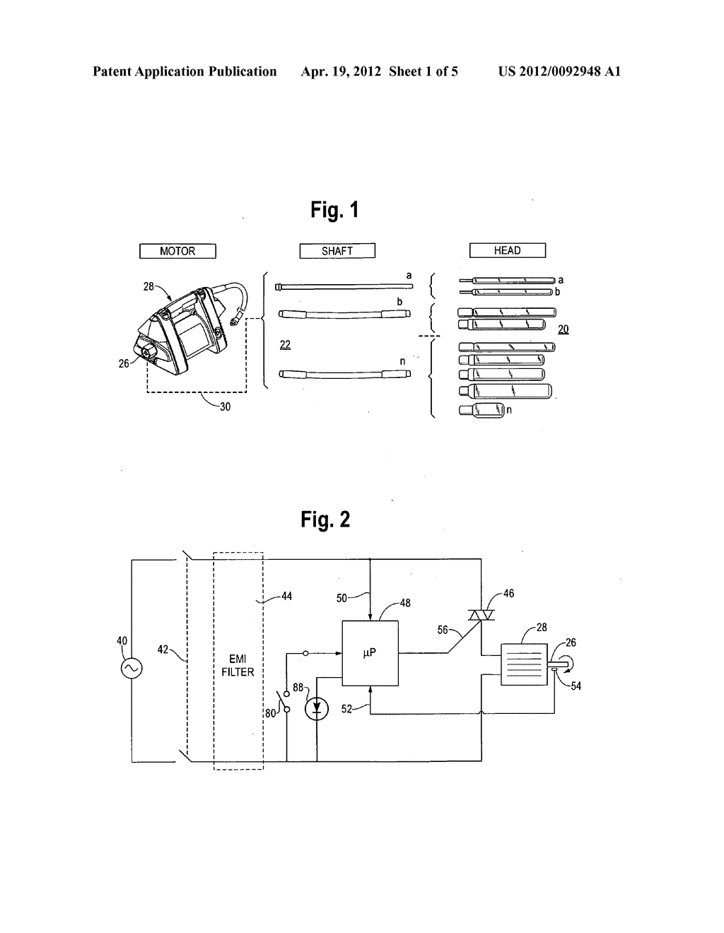 Concrete vibrator system and motor therefor - diagram, schematic, and image 02