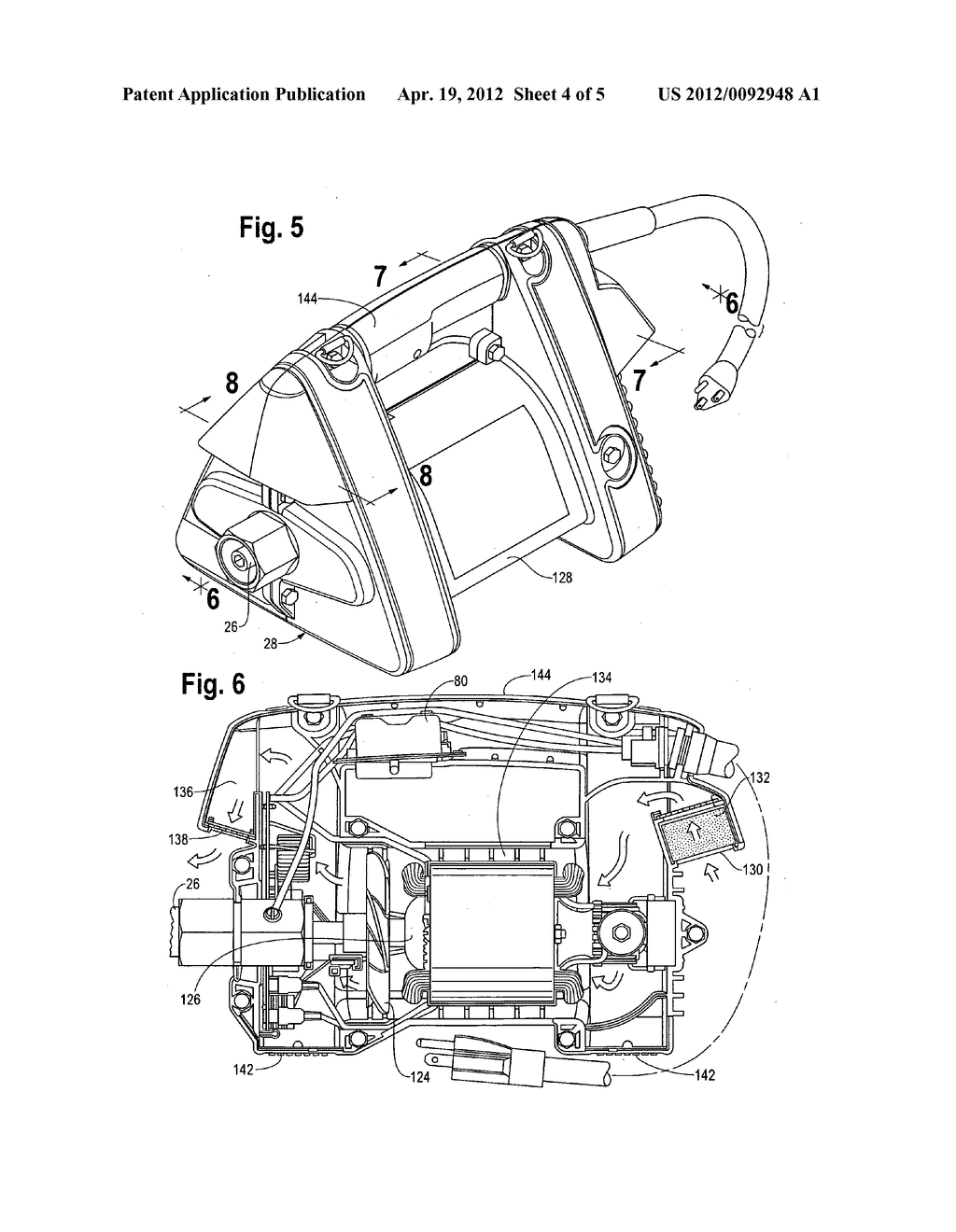 Concrete vibrator system and motor therefor - diagram, schematic, and image 05