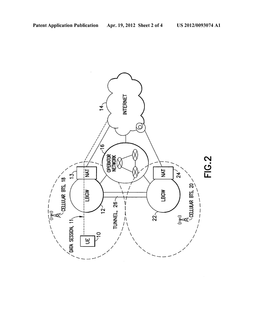 Local breakout with local gateway for mobile users - diagram, schematic, and image 03