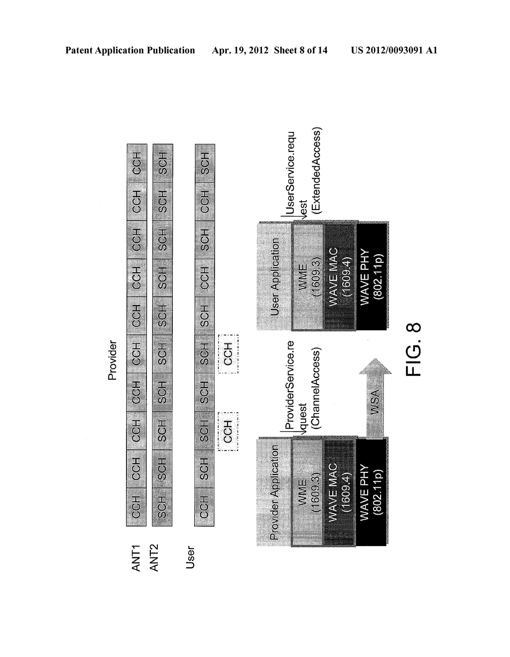 METHOD AND SYSTEM FOR EXTENDED SERVICE CHANNEL ACCESS ON DEMAND IN AN     ALTERNATING WIRELESS CHANNEL ACCESS ENVIRONMENT - diagram, schematic, and image 09