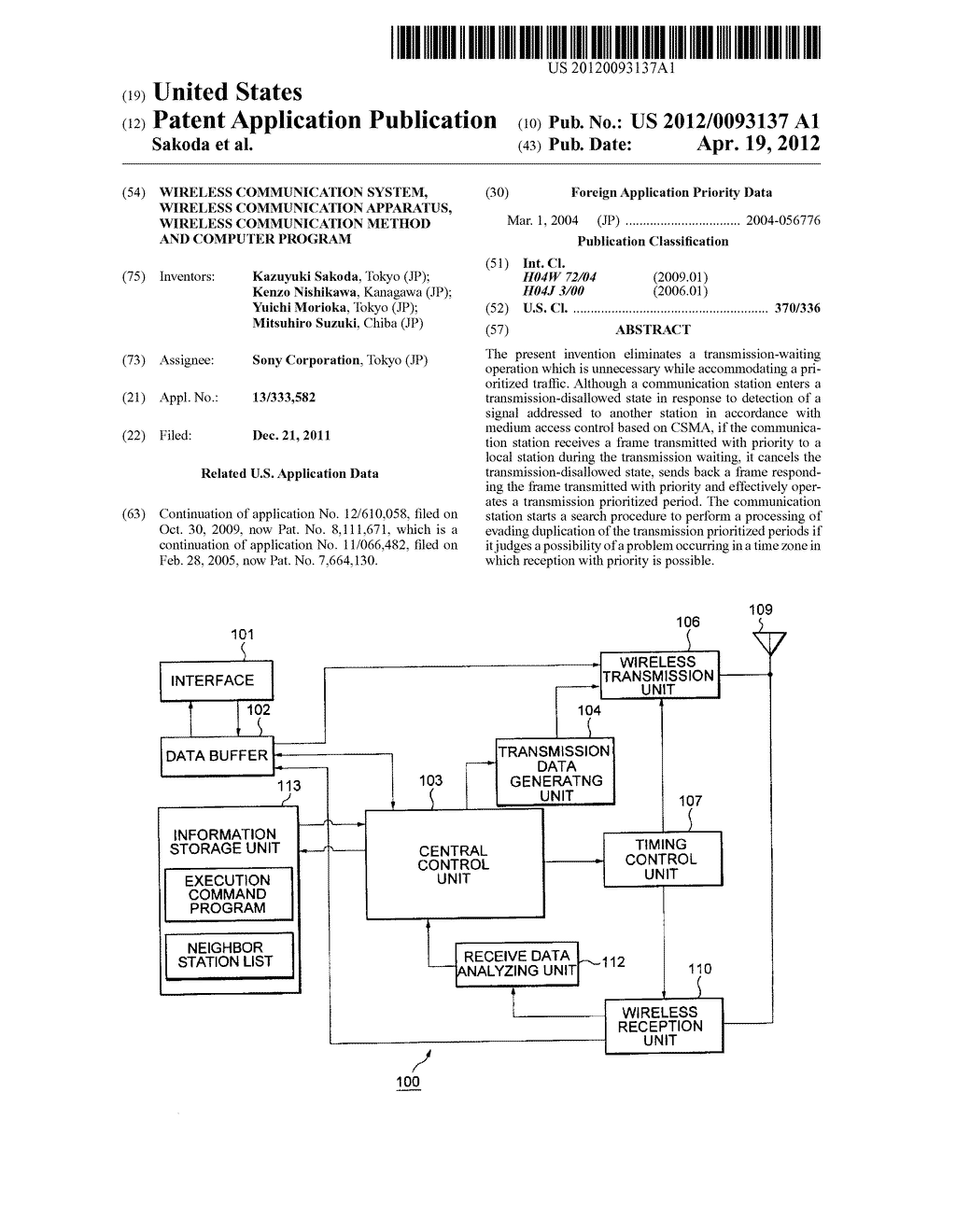 WIRELESS COMMUNICATION SYSTEM, WIRELESS COMMUNICATION APPARATUS, WIRELESS     COMMUNICATION METHOD AND COMPUTER PROGRAM - diagram, schematic, and image 01